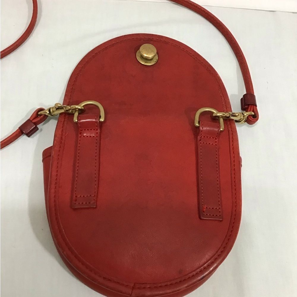 Coach Vintage Red Mini Crossbody Belt Bag Style #9826 - Picture 6 of 13